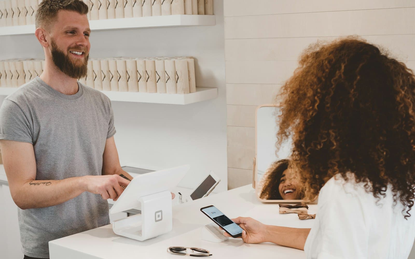 A card terminal — keep Shopify as orders; do not force every vertical to pretend it has a cart.